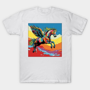 Pride Pegasus Pop Art 3 T-Shirt